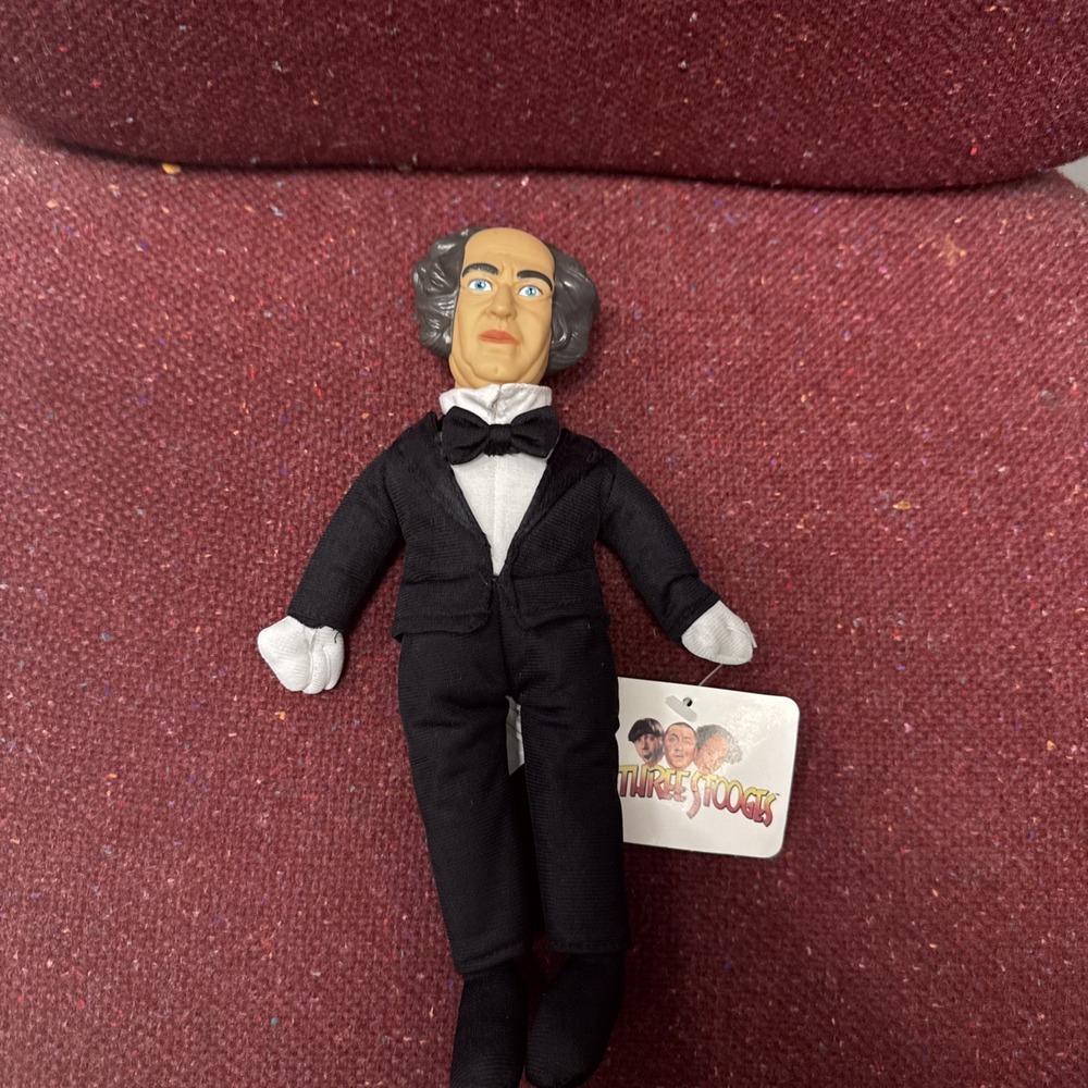 Play By Play~The Three Stooges Larry Tuxedo Plush Doll 15" New With Tag 1996